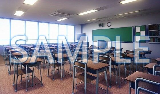 【背景素材】教室（6175_bg01）【時間差分あり】(XERO) [d_471252]