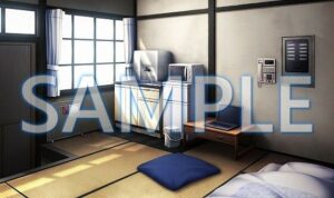 【背景素材】宿直室（6175_bg04）【時間差分あり】(XERO) [d_471267]