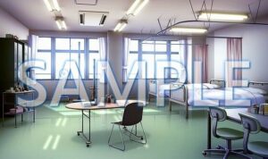 【背景素材】保健室（6175_bg05）【時間差分あり】(XERO) [d_471272]