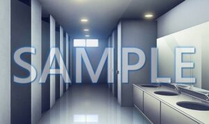 【背景素材】女子トイレ（6175_bg07）【時間差分あり】(XERO) [d_471276]