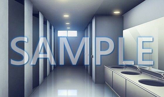 【背景素材】女子トイレ（6175_bg07）【時間差分あり】(XERO) [d_471276]