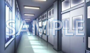 【背景素材】廊下（6199_bg03）【時間差分あり】(XERO) [d_471293]