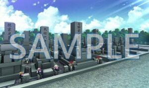 【背景素材】墓地（6199_bg11）【時間差分あり】(XERO) [d_471364]