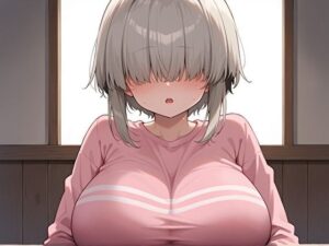 生意気後輩の爆乳目隠れ妹と汗だくSEX(machua) [d_471622]