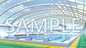 【背景素材】室内プール（1385_bg07）【時間差分あり】(XERO) [d_471660]