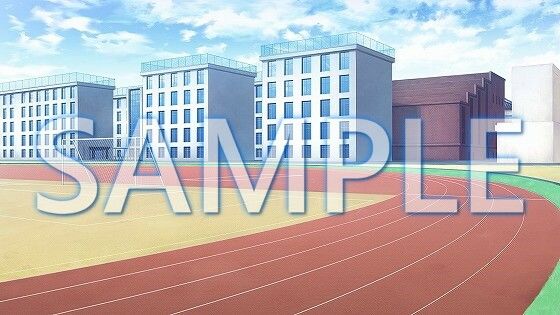 【背景素材】運動場（1385_bg08）【時間差分あり】(XERO) [d_471661]