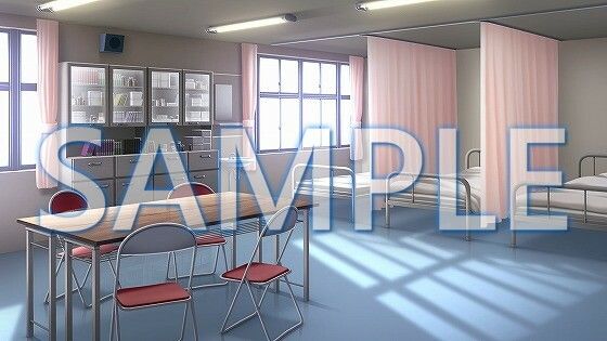 【背景素材】保健室（1385_bg13）【時間差分あり】(XERO) [d_471719]