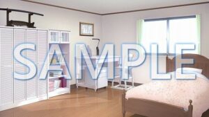 【背景素材】女の子の部屋（1385_bg14）【時間差分あり】(XERO) [d_471723]