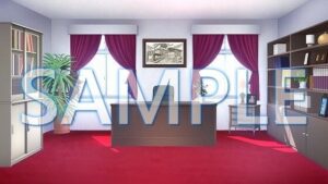 【背景素材】理事長室（1385_bg17）【時間差分あり】(XERO) [d_471758]