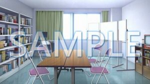 【背景素材】新聞部部室（1385_bg19）【時間差分あり】(XERO) [d_471779]