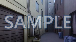 【背景素材】路地裏（1385_bg20）【時間差分あり】(XERO) [d_471785]