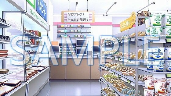 【背景素材】お店（コンビニ、ファーストフード、ゲームセンター）（1385_bg23_24_25）(XERO) [d_471798]