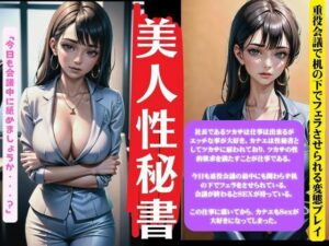 美人性秘書〜重役会議で机の下でフェラさせられる変態プレーの社長〜(性欲モンスター企画) [d_472665]