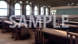 【背景素材】教室（7004_bg04）【時間差分あり】(XERO) [d_473497]