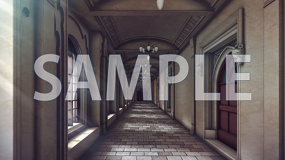 【背景素材】廊下（7004_bg05）【時間差分あり】(XERO) [d_473499]