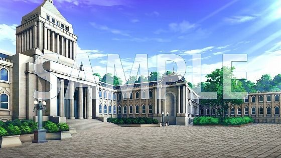 【背景素材】学園  外観（7004_bg07）【時間差分あり】(XERO) [d_473981]
