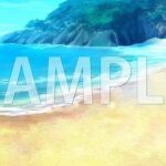 【背景素材】砂浜（7004_bg13）【時間差分あり】(XERO) [d_473997]