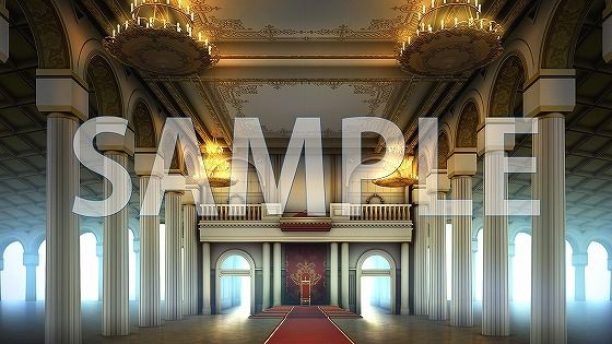 【背景素材】王宮  謁見の間（7004_bg15）【時間差分あり】(XERO) [d_474000]