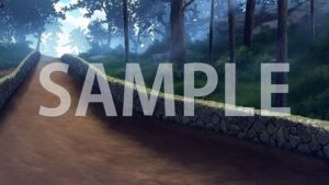 【背景素材】整備された街道（6267_bg12b）【時間差分あり】(XERO) [d_474087]