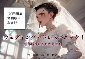 100円画集「ウェディング・ドレスパニック！新郎新婦にされた男たち、体験版＋おまけ」(真城のソフトハウス) [d_476399]