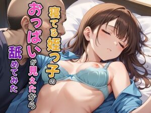 寝てる姪っ子のおっぱいが見えたから舐めてみた(にくだんご) [d_476765]