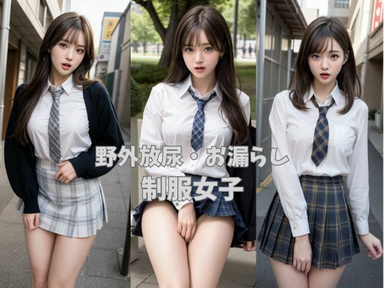 野外放尿・お漏らし・制服女子(AIイメージプレス) [d_477586]