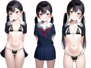 ビキニ制服びっち(AI大全本舗 学園長初の裏物写真集をご覧あれ) [d_255348]