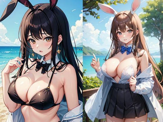 巨乳のバニーガール(色気の垂れ流し) [d_385487]
