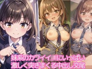 妹系のカワイイJKにいっぱい激しく突きまくる中出し交尾(ましゅまろしょこら) [d_413155]