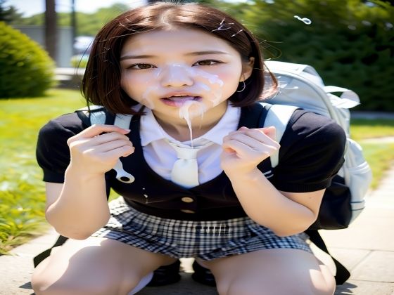 ものすごい顔射集 〜下校編〜(SakuraBooks) [d_425853]