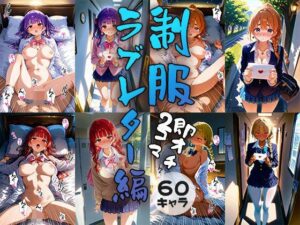 60キャラ 制服 即オチ2コマ ラブレター編(事務びーむ) [d_437221]