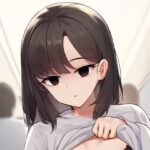 黒タイツの女の子が催●にかかってスカートをたくし上げている画像(催●スキ) [d_470351]