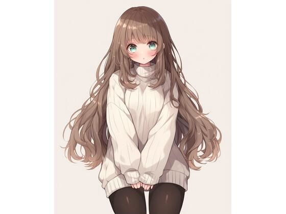 お布団擬人化ママのセーターおっぱいとタイツ太ももコキ(靴下フェチ) [d_477093]