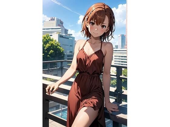 御坂〇琴  ロングドレス（100枚）(ひぐまアート) [d_477377]