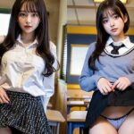 制服のスカートを上げて誘惑してくる美女図鑑vol1(五十嵐  蒼) [d_479114]