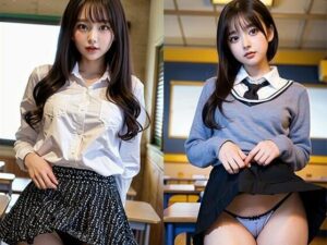 制服のスカートを上げて誘惑してくる美女図鑑vol1(五十嵐  蒼) [d_479114]