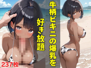 牛柄ビキニの爆乳を好き放題(AI美女ネット) [d_479196]