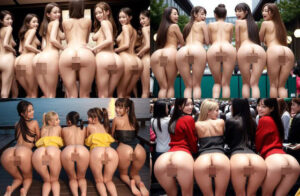 【ハーレムエロ画像】見よ！この圧倒的な尻の数を！！女のケツで一面埋め尽くされたエッチな画像集(エロココ！) [d_479670]