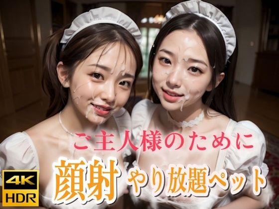 ご主人様のためならメイド顔射やり放題ペット(白夜倶楽部) [d_479823]