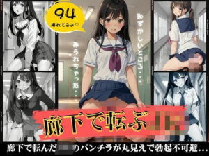 廊下で転ぶJK特集！94枚スペシャル！パンチラがまるみえでおっき不可避・・・(ワンピース企画) [d_480085]