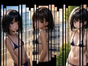 貧乳マイクロビキニ(AIイラストラボ) [d_482529]