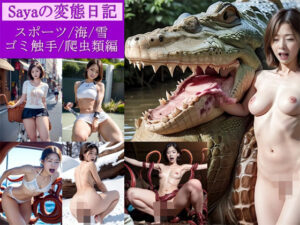 Sayaの変態日記/スポーツ/雪/海/ゴミ触手/爬虫類編(人妻Sayaの変態日記) [d_482990]