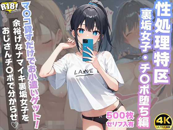 『セリフ入有:4K×500枚』性処理特区〜裏垢女子・チ〇ポ堕ち編〜(AOI) [d_483543]