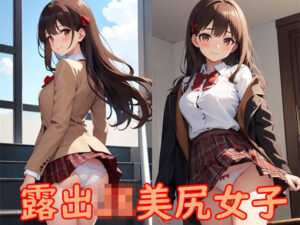 露出JK・女子校生〜階段でパンチラ集〜(妄想リアリティ工房) [d_484174]