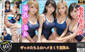 日差しに濡れる水着ギャルたち…汗だくでハメまくった夏の日(ギャルコレクション) [d_484217]