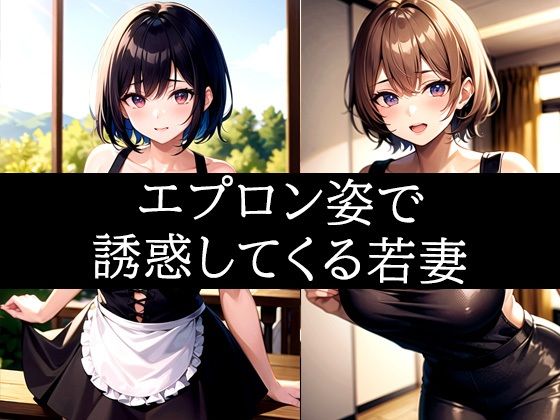 エプロン姿で誘惑してくる若妻(ぽんぽこ) [d_485221]