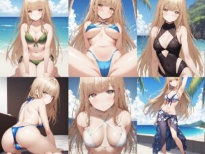 「お隣の天使様にいつの間にか駄目人間にされていた件」椎名真昼 水着写真集（全494枚）(人の海) [d_486060]