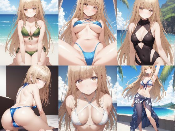 「お隣の天使様にいつの間にか駄目人間にされていた件」椎名真昼 水着写真集（全494枚）(人の海) [d_486060]