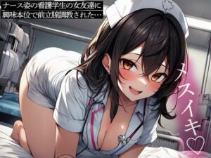 ナース姿の看護学生の女友達に興味本位で前立腺調教された…(またたび) [d_487078]