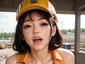 工事現場の誘惑(AIピクラボ) [d_488246]